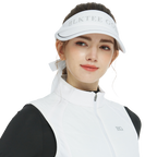 BLKTEE女可拆蝴蝶結中空帽(白)