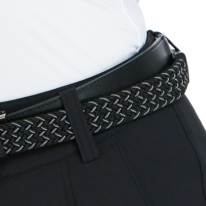 BLKTEE女彈性編織運動腰帶(黑)