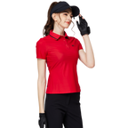 螺紋領收腰女短袖上衣