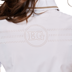 螺紋領收腰女短袖上衣