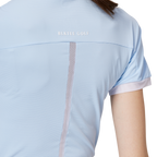 珠花高彈小立領女短袖上衣