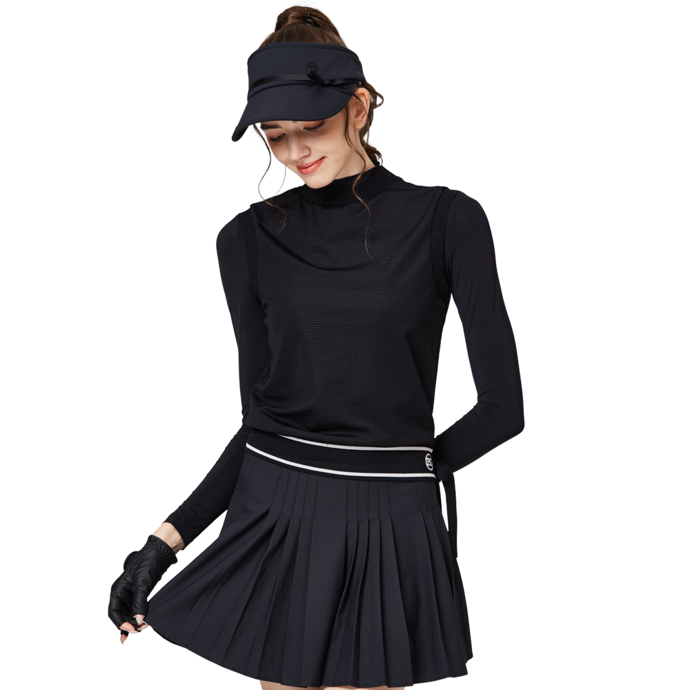 網孔假兩件防曬冰絲袖套衣