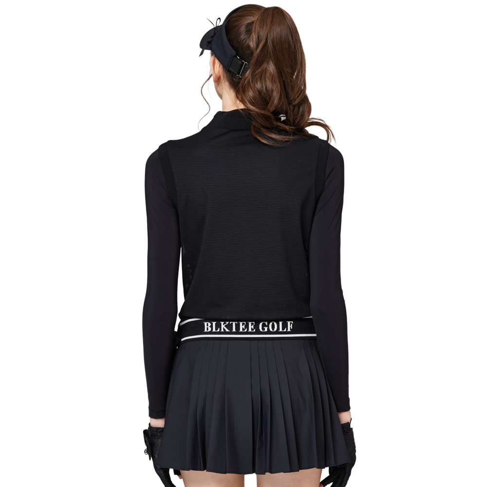 網孔假兩件防曬冰絲袖套衣