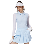 Zippered lapel ice silk sun protection sleeves