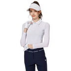 Zippered lapel ice silk sun protection sleeves