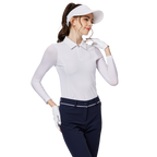 Zippered lapel ice silk sun protection sleeves