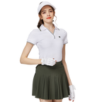 V領收腰女短袖上衣