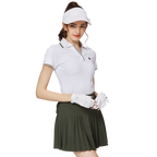 V領收腰女短袖上衣