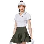 V領收腰女短袖上衣