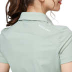 Baju lengan pendek berkolar bernafas untuk wanita