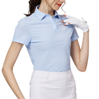 Baju lengan pendek berkolar bernafas untuk wanita