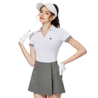 Baju lengan pendek wanita leher V