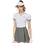 Baju lengan pendek wanita leher V