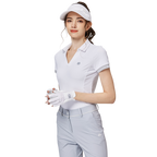 Baju lengan pendek wanita leher V