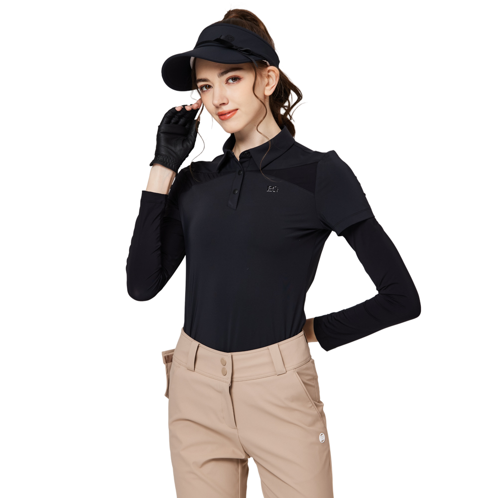 Sarung pelindung matahari sutera ais lengan pendek