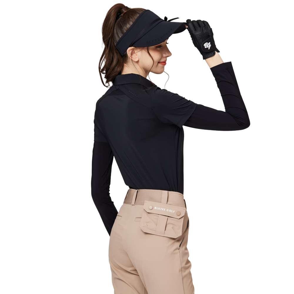 Sarung pelindung matahari sutera ais lengan pendek