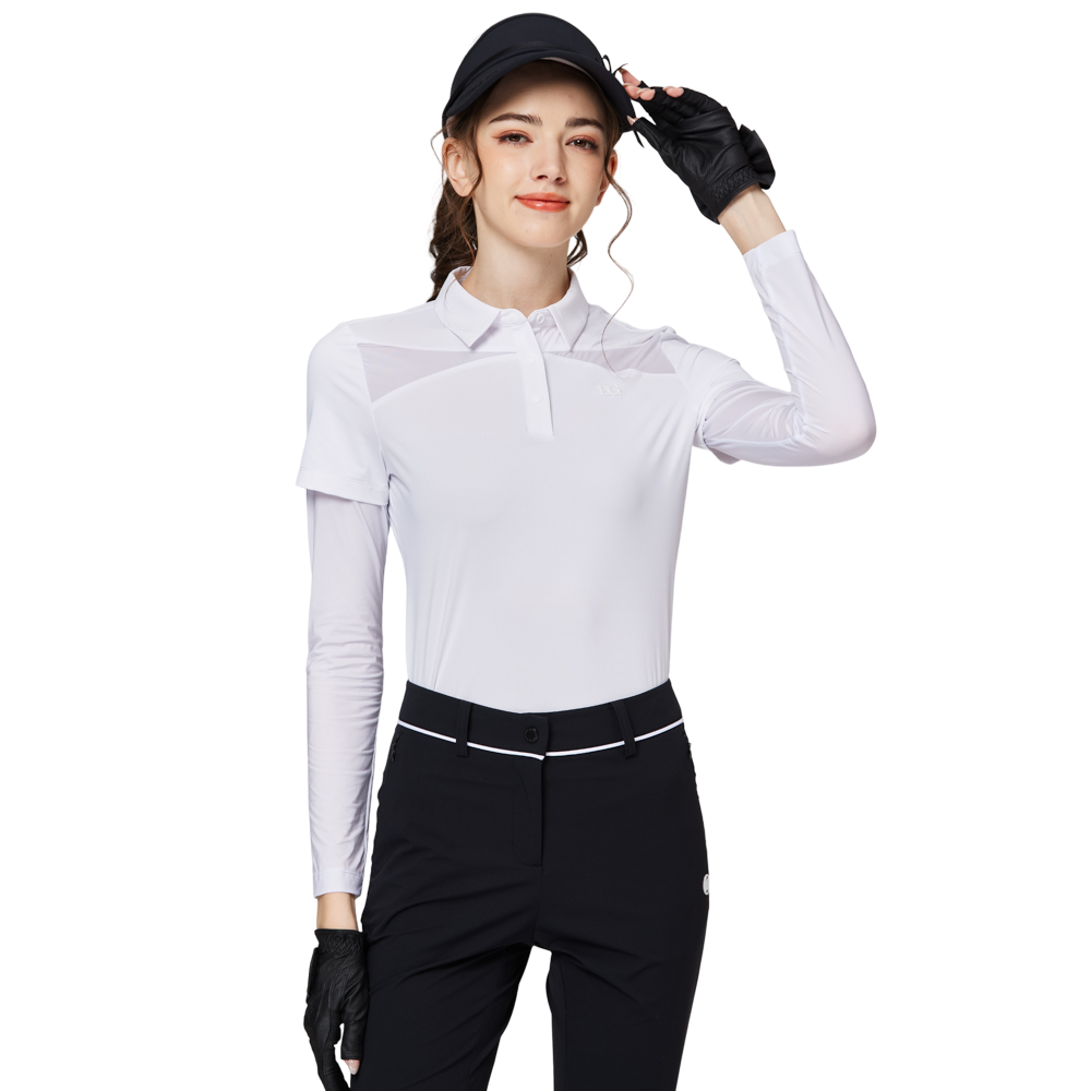 Sarung pelindung matahari sutera ais lengan pendek