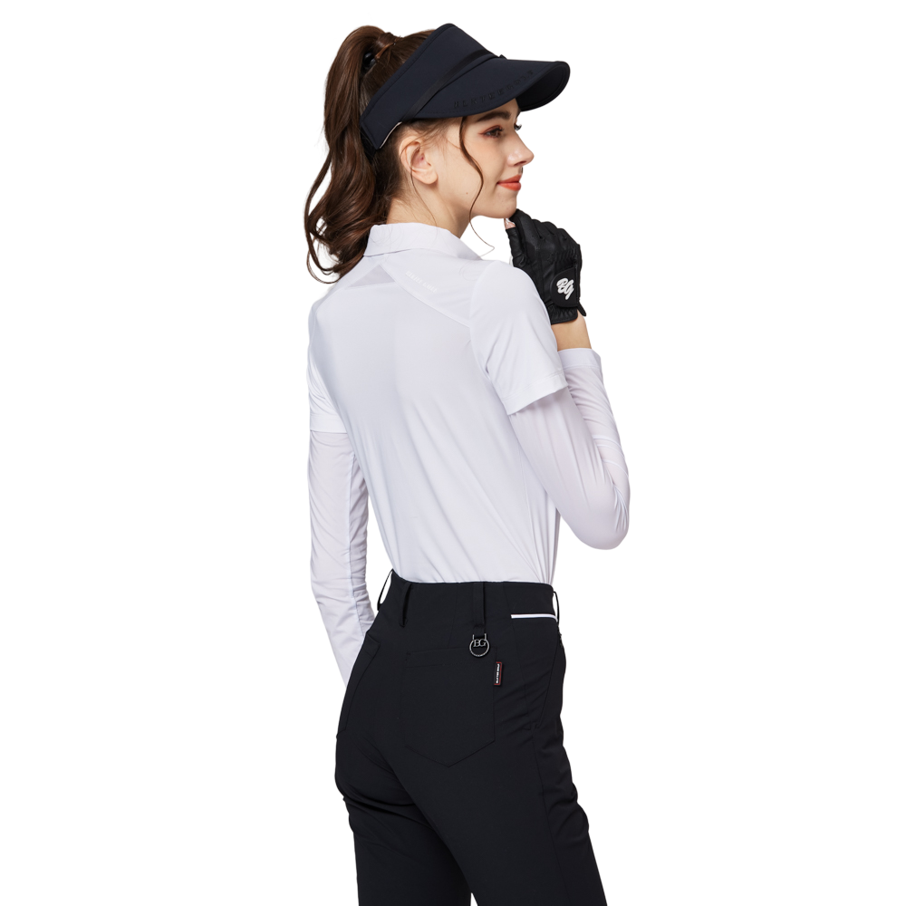 Sarung pelindung matahari sutera ais lengan pendek