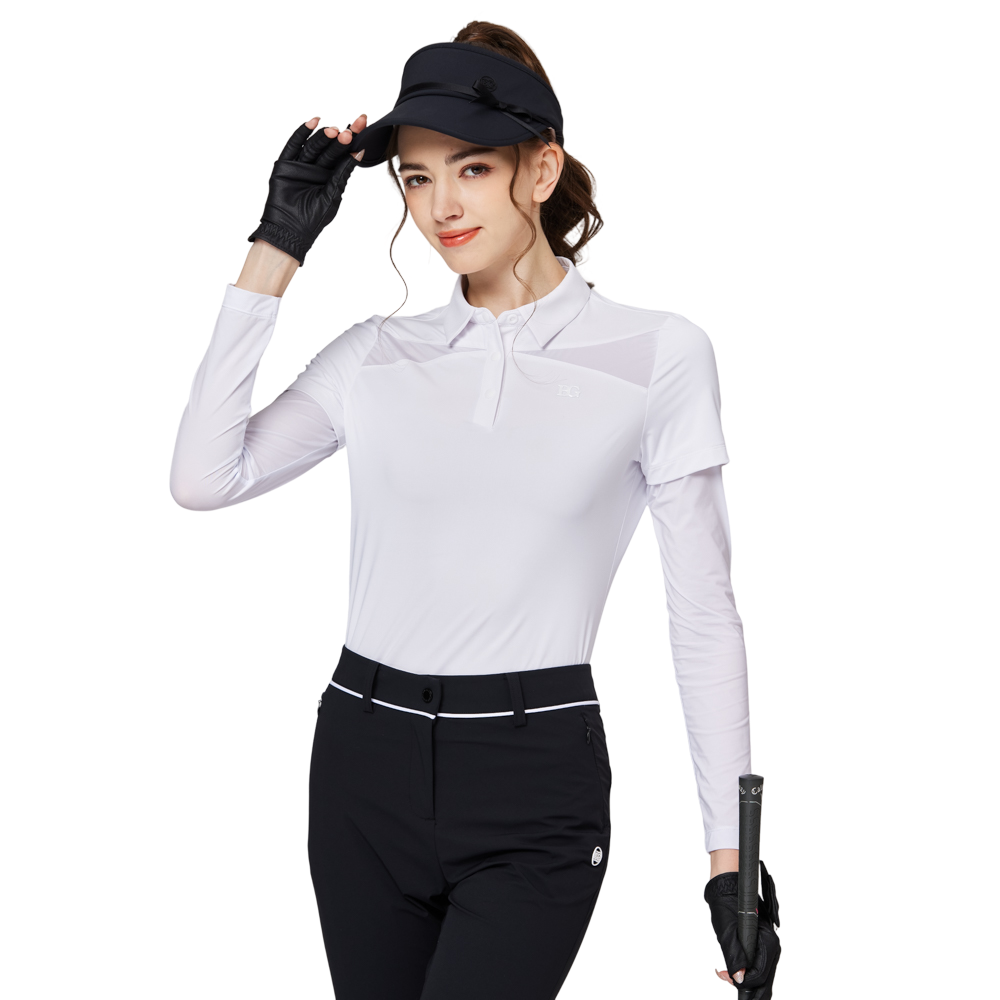 Sarung pelindung matahari sutera ais lengan pendek