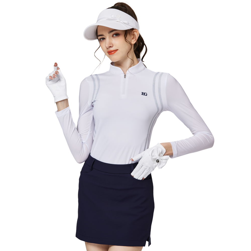 Stand-up collar ice silk sun protection sleeves