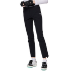 Thin elastic waist split women's trousers