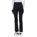 Thin elastic waist split women's trousers