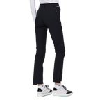 Thin elastic waist split women's trousers