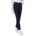 Thin elastic waist split women's trousers