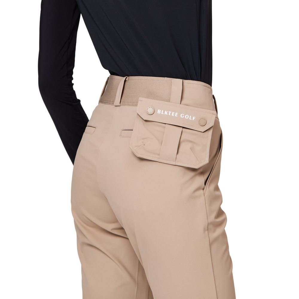 Seluar wanita berpinggang tinggi yang mengembang