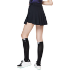 Skirt pendek wanita berlipat lebar berpinggang tinggi