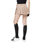 Skirt pendek wanita berlipat lebar berpinggang tinggi