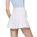 Skirt pendek wanita berlipat lebar berpinggang tinggi