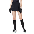 Printed high-waisted A-line women's shorts skirt