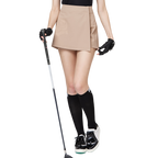 Printed high-waisted A-line women's shorts skirt