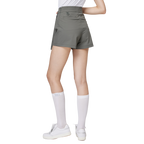 Printed high-waisted A-line women's shorts skirt