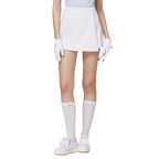 Printed high-waisted A-line women's shorts skirt