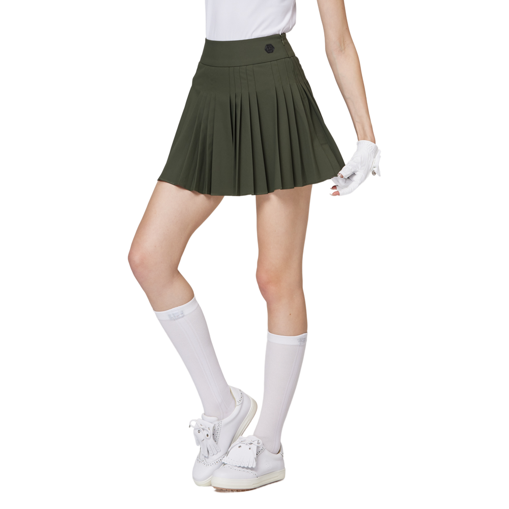 High-waisted women's pleated skirt