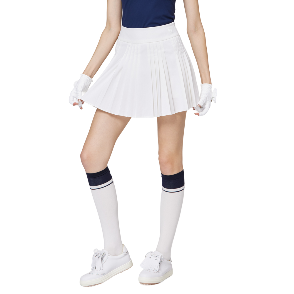 High-waisted women's pleated skirt