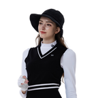 大帽簷女士漁夫帽 (黑)