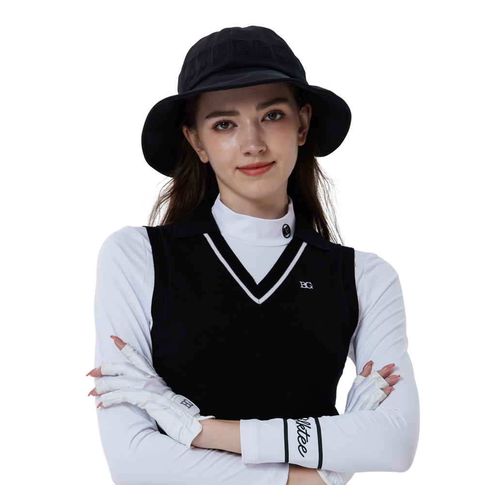 大帽簷女士漁夫帽 (黑)