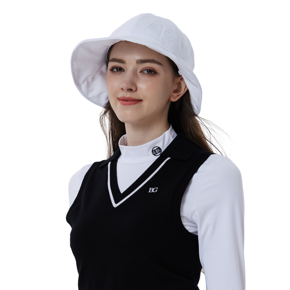 大帽簷女士漁夫帽 (白)