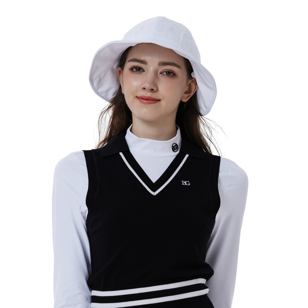 大帽簷女士漁夫帽 (白)