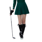 女高爾夫緞帶長筒襪