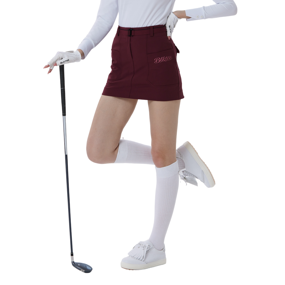 女高爾夫緞帶長筒襪