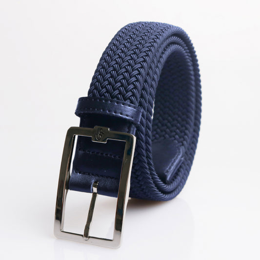 GoPlayer Men's Golf Elastic Belt Dark Blue