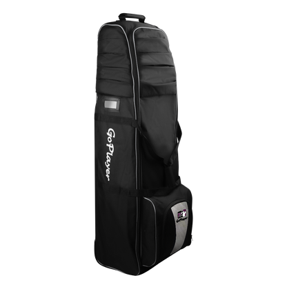 GoPlayer travel bag with wheels (black with blue)