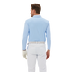 TEETIMES high elastic brushed strips men's long sleeves (light blue)