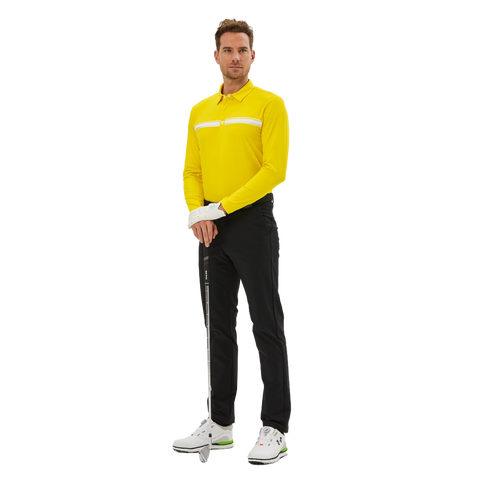 TEETIMES high elastic brushed? Quick-drying men's long sleeves (yellow)